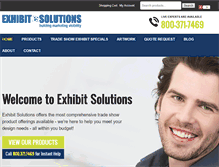 Tablet Screenshot of exhibitsolutions.com